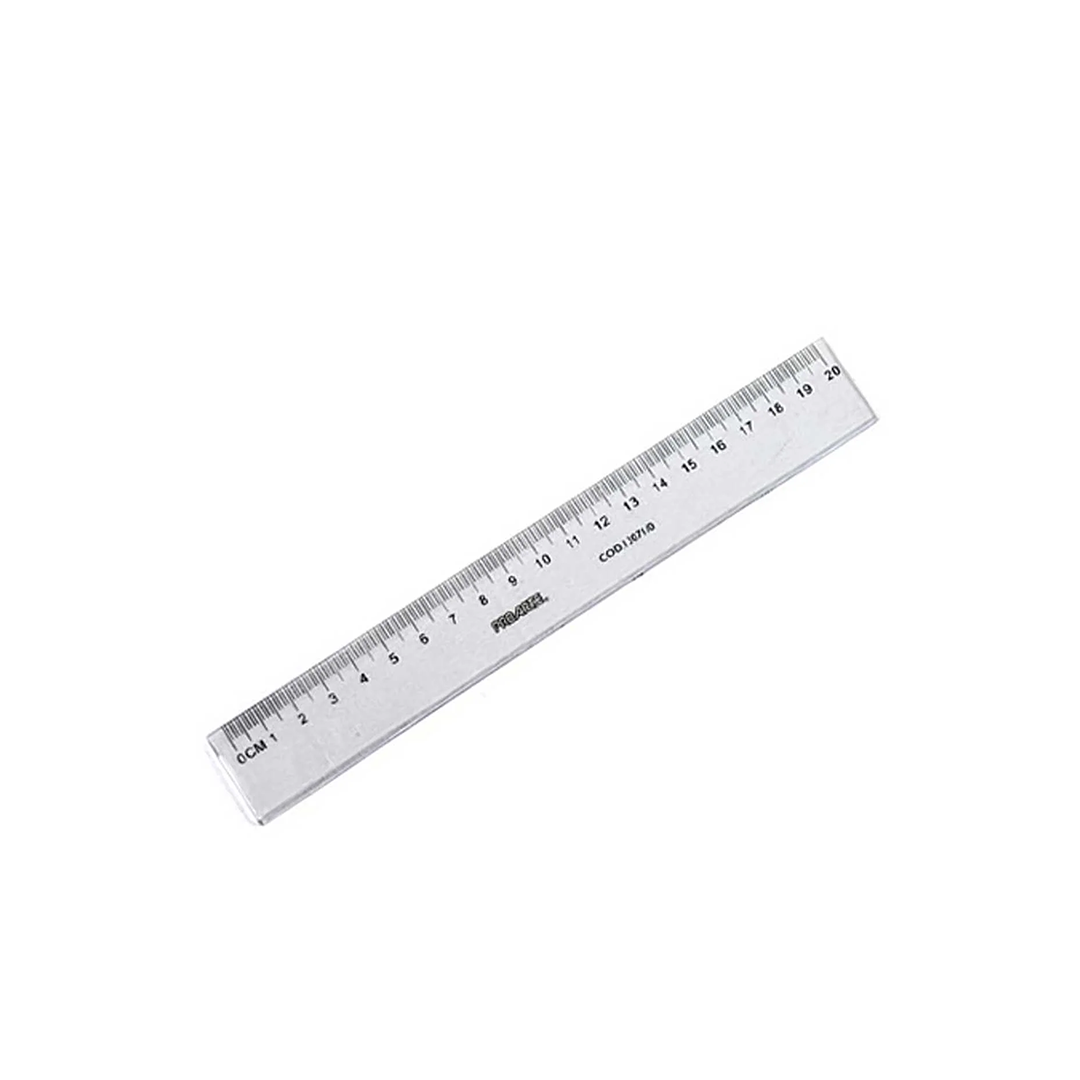 REGLA BISELADA 20CM