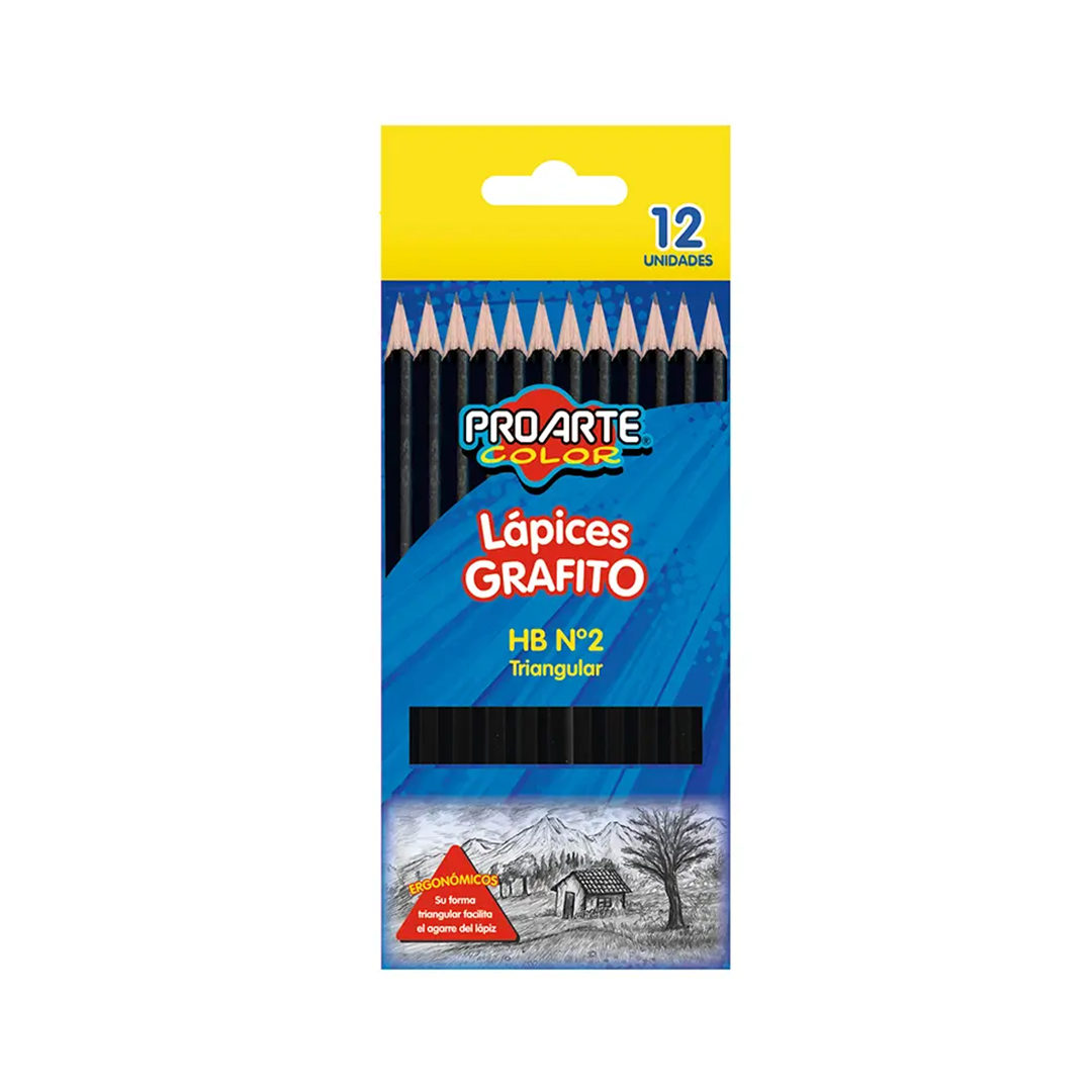 CAJA LÁPIZ GRAFITO TRIANGULAR PROARTE
