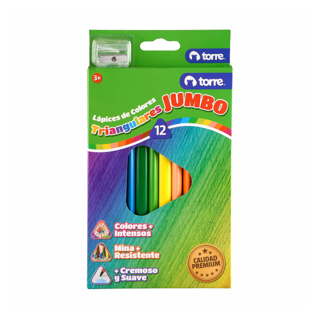 LÁPICES DE COLORES JUMBO TORRE